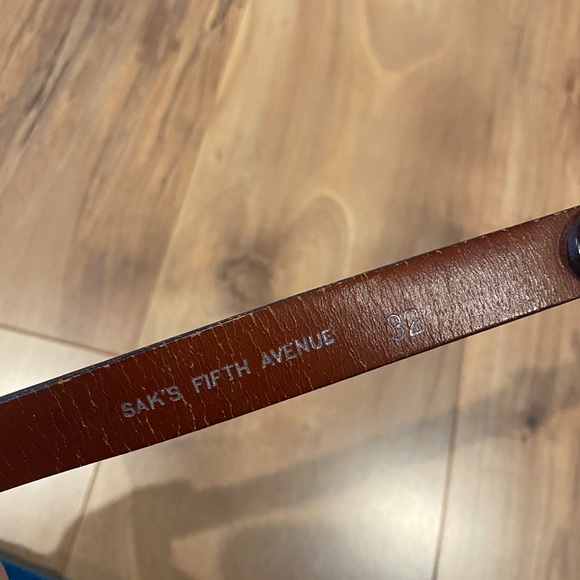 Vintage Saks Fifth Avenue genuine leather belts main image 14